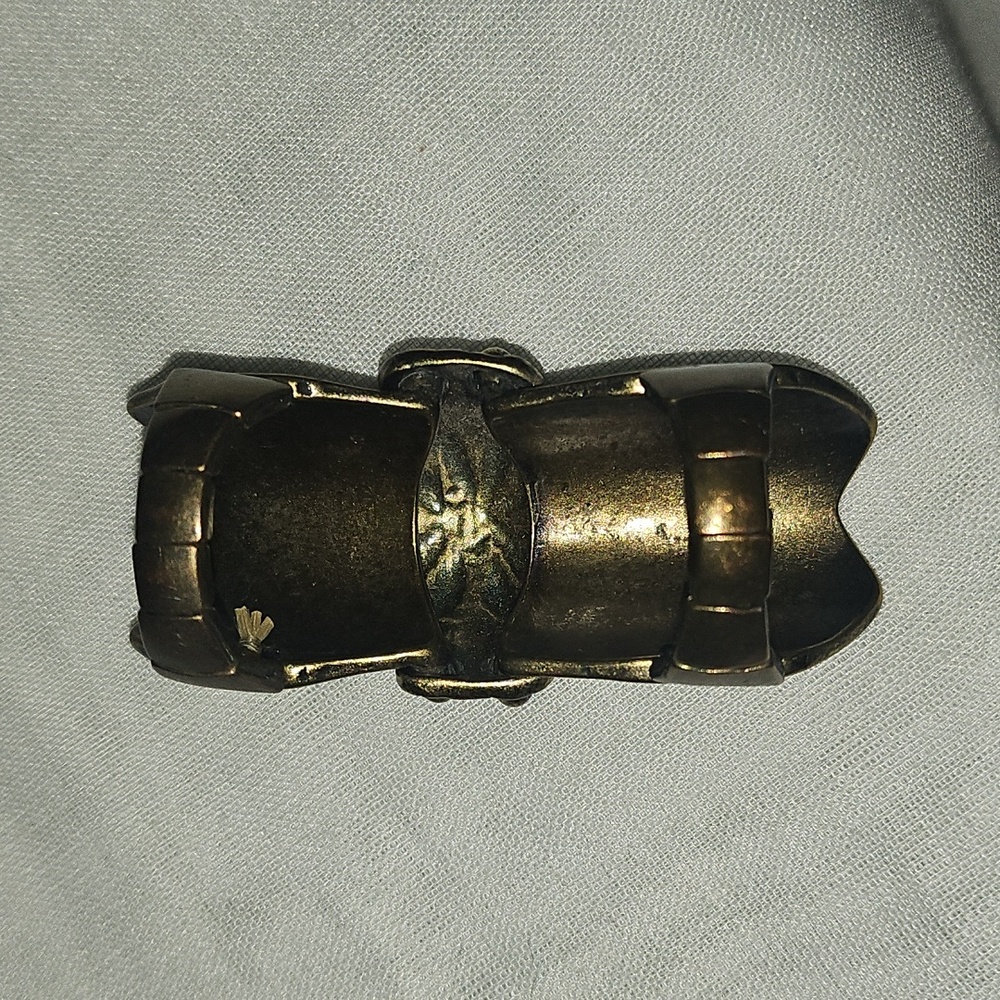 Antique Brass Gold Statement Ring - image 8